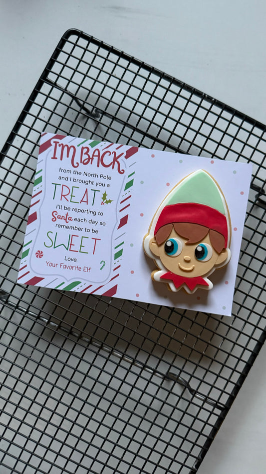 Elf on the shelf cookie