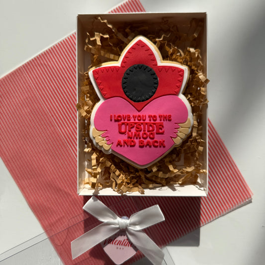 Upside down Valentine's Day Cookie